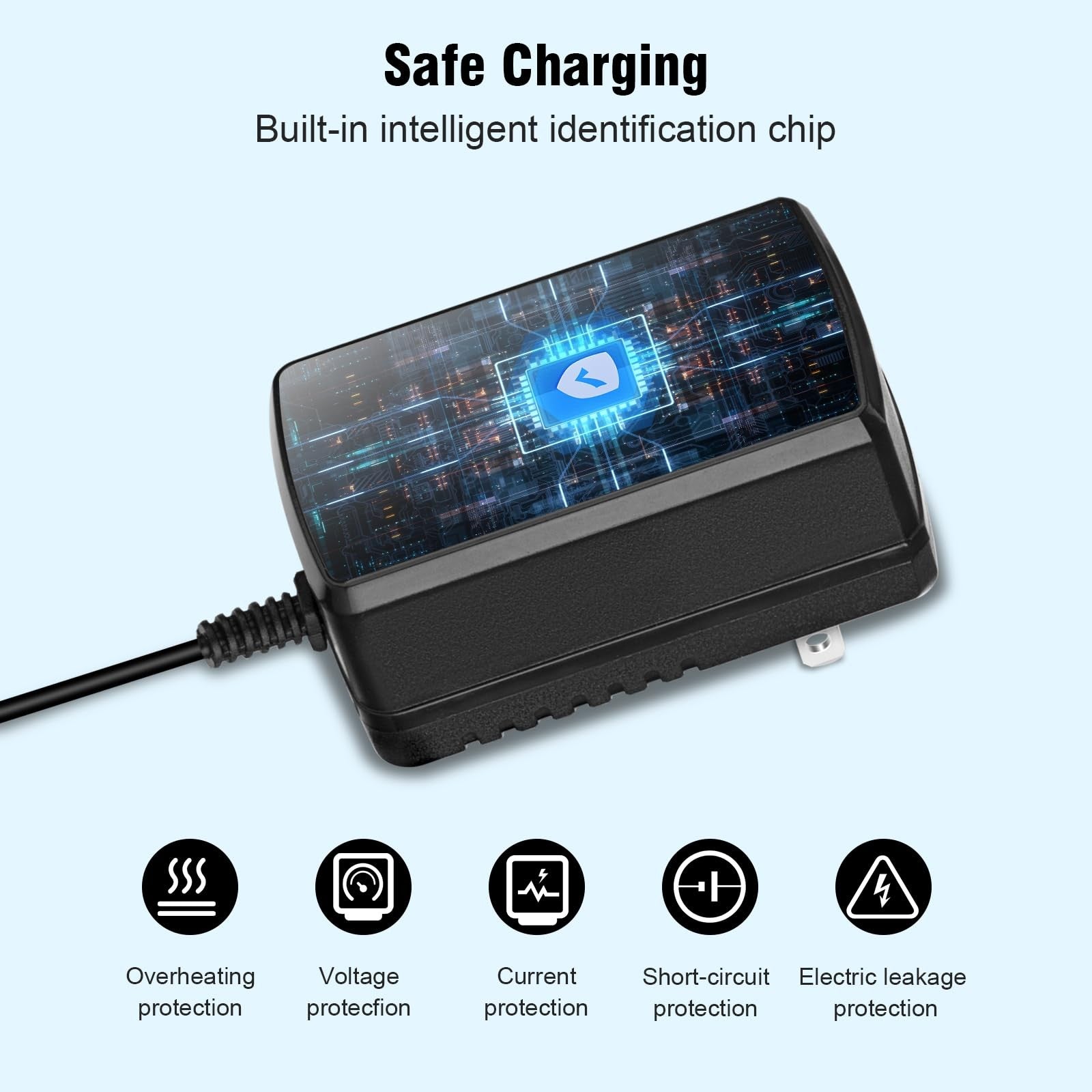 12V Battery Charger Compatible with All Power Wheels Gray and Orange Battery Packs Trend Times 6