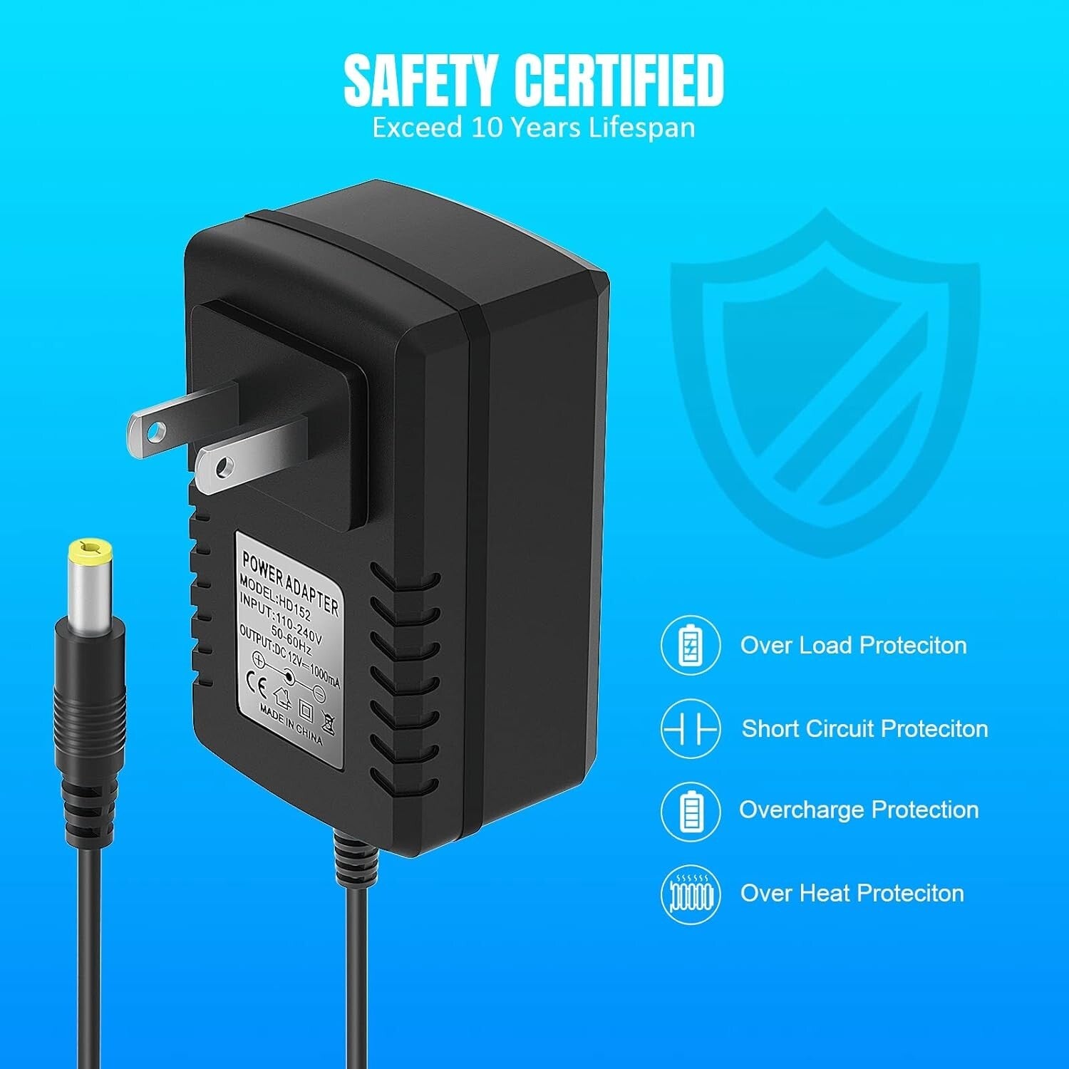 12V Battery Charger for Kids Ride-On Toys Compatible with SUV Mercedes Trax Jeep Trend Times 4