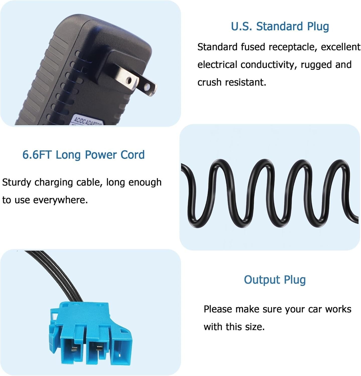 12V Battery and Charger Kit Compatible with Peg Perego Ground Force Tractor John Deere Gator XUV Trend Times 5