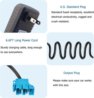 12V Battery and Charger Kit Compatible with Peg Perego Ground Force Tractor John Deere Gator XUV Trend Times 5