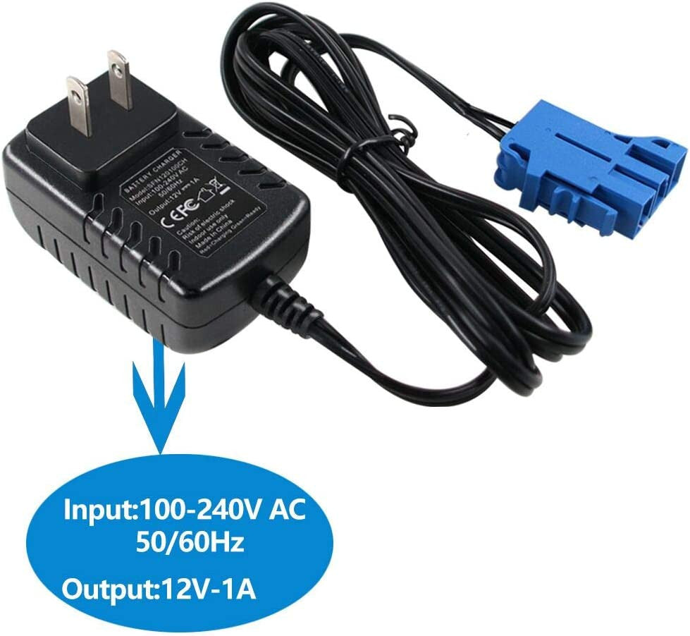 12V Battery and Charger for Peg Perego Ground Force Tractor and John Deere Gator XUV Toy Vehicles Trend Times 3