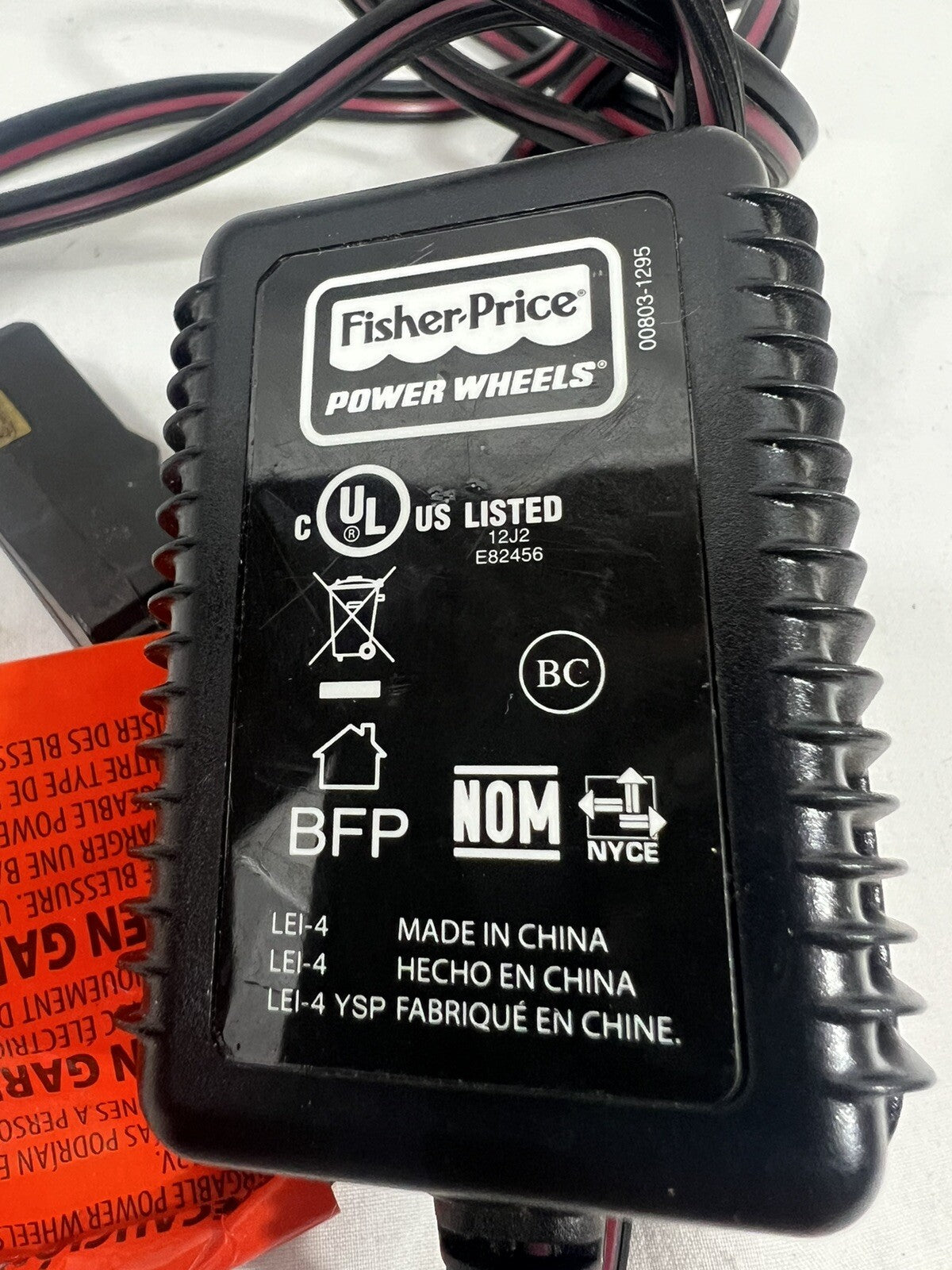 12V Battery Charger and Power Adapter for Kids Ride-On Toy Wheels 00801-1778 Trend Times 2