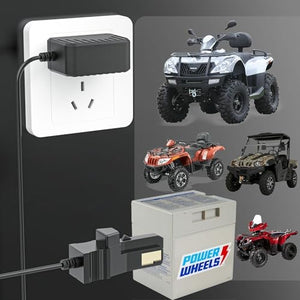 12V Battery Charger for Power Wheels with Gray and Orange Top Trend Times 2