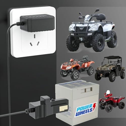 12V Battery Charger for Power Wheels with Gray and Orange Top Trend Times 2