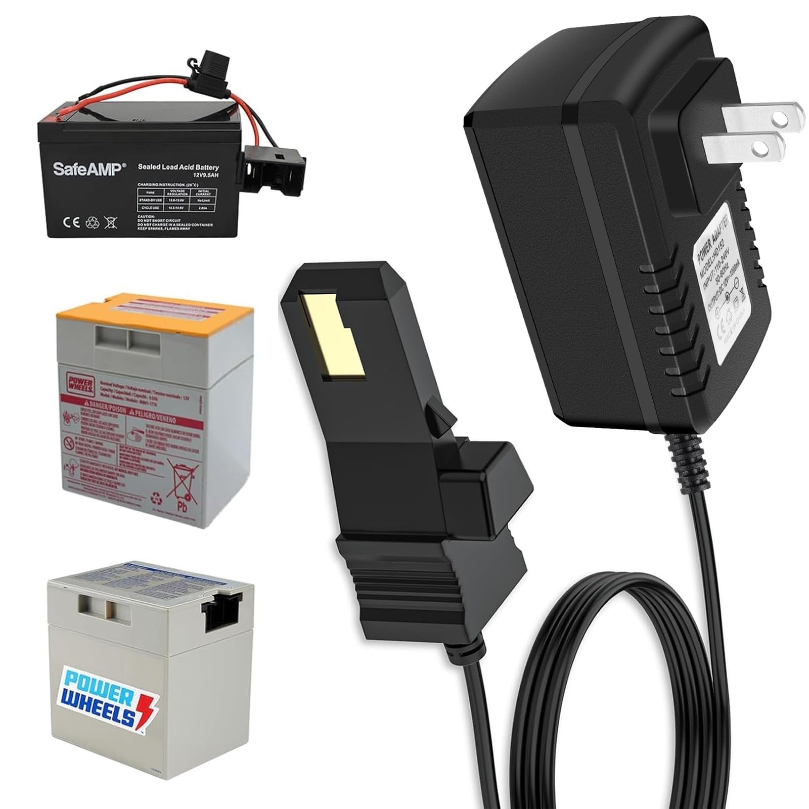 12V Battery Charger for Power Wheels with Gray Battery and Orange Top Trend Times Variant 0