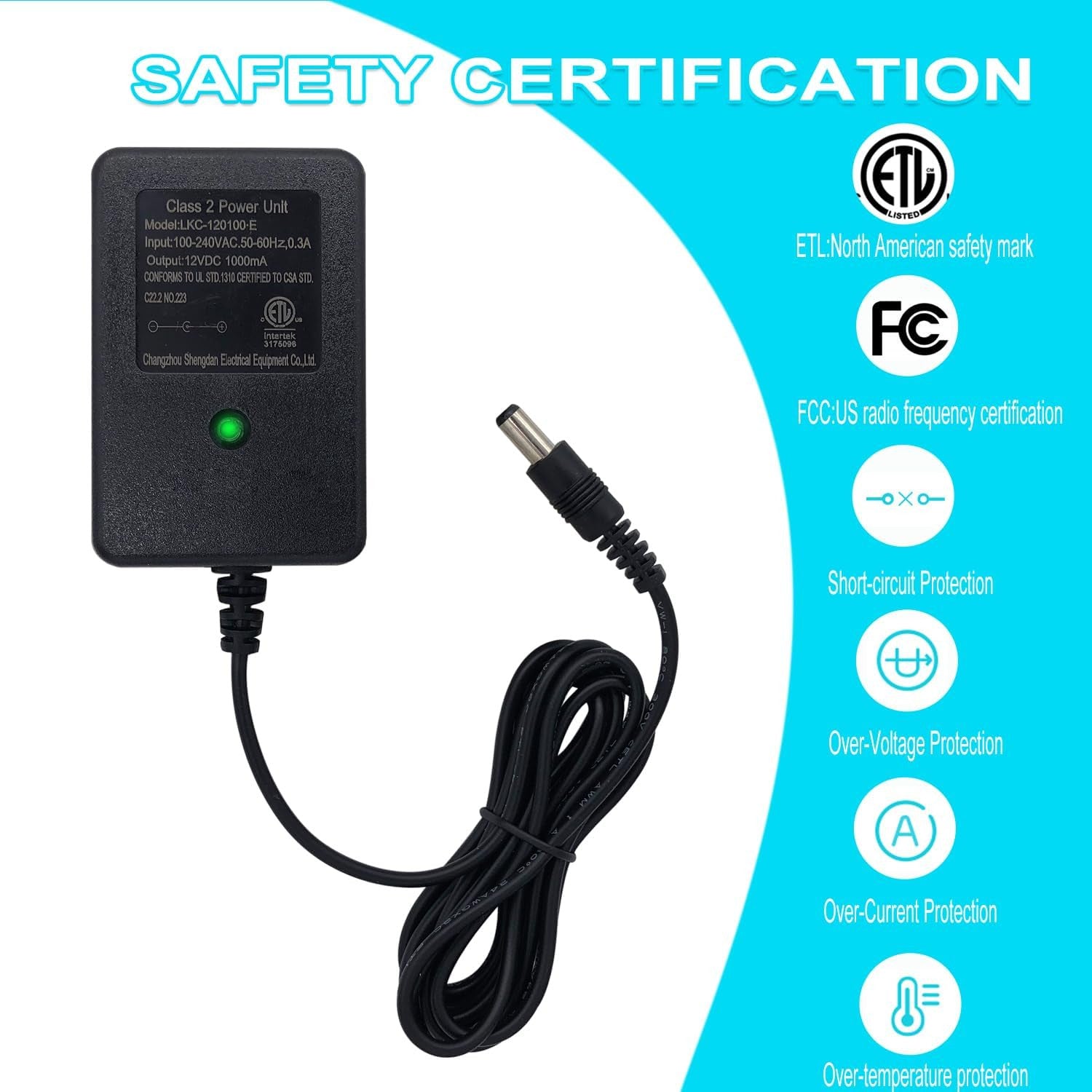 12V Battery Charger for Ride-On Toys and Electric Bumper Cars Trend Times 1
