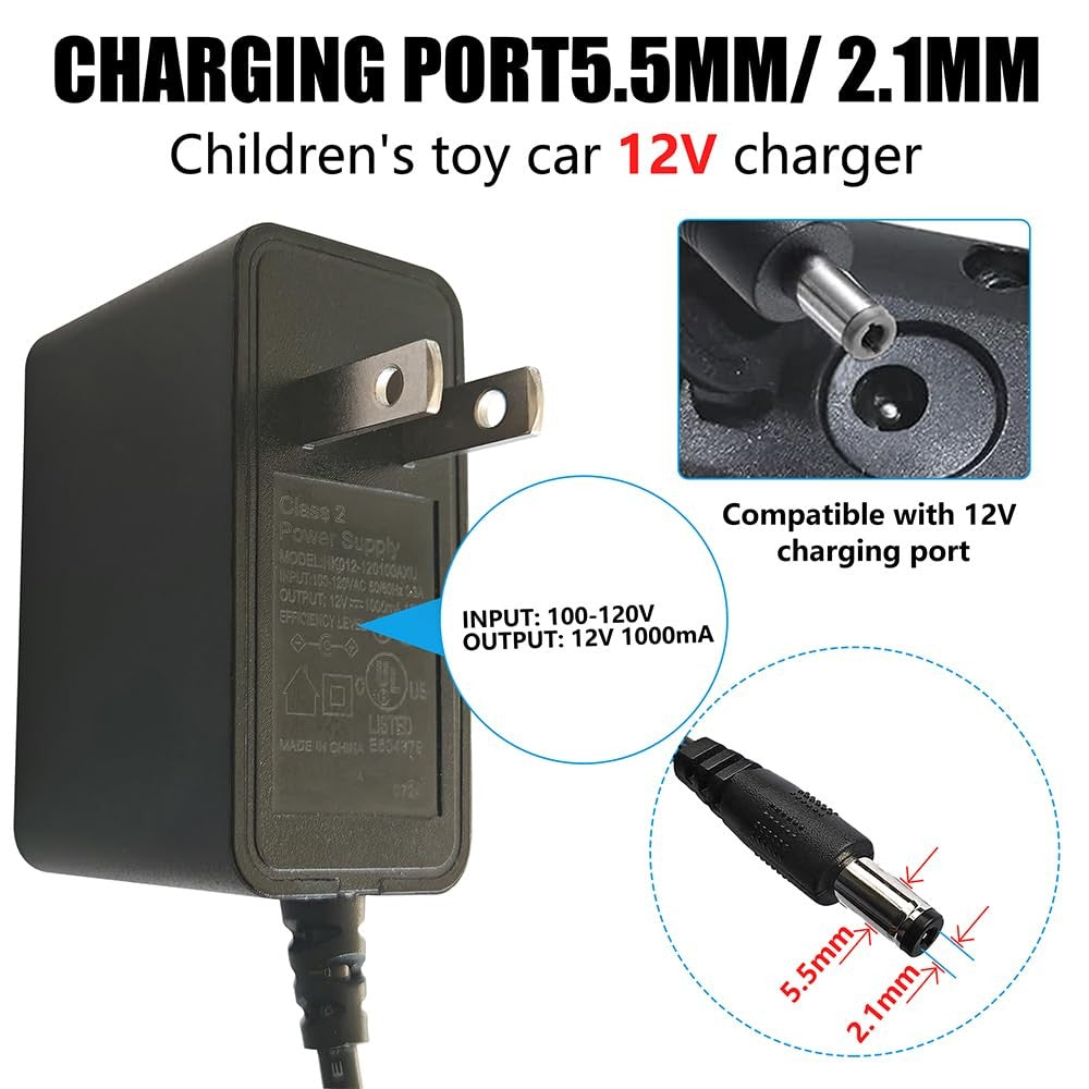 Universal 12V Battery Charger for Ride-On Toys and Cars Trend Times 1
