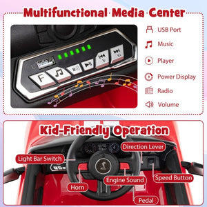 12V Battery Powered Kids Ride-On Electric Car with Remote Control Trend Times 8