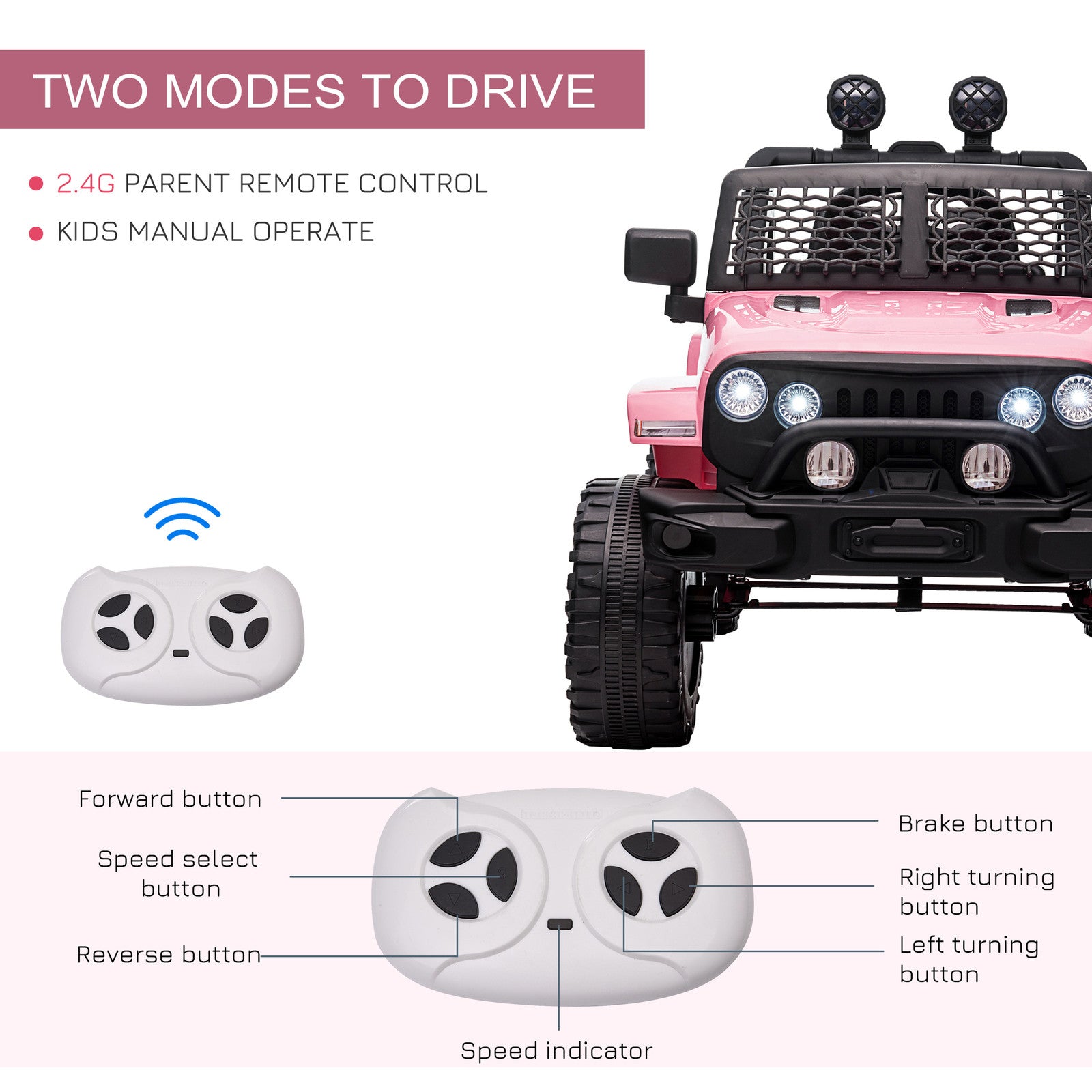12V Battery Electric Kids Ride-On Off-Road Truck Toy with Manual and Parent Remote Control Trend Times 6