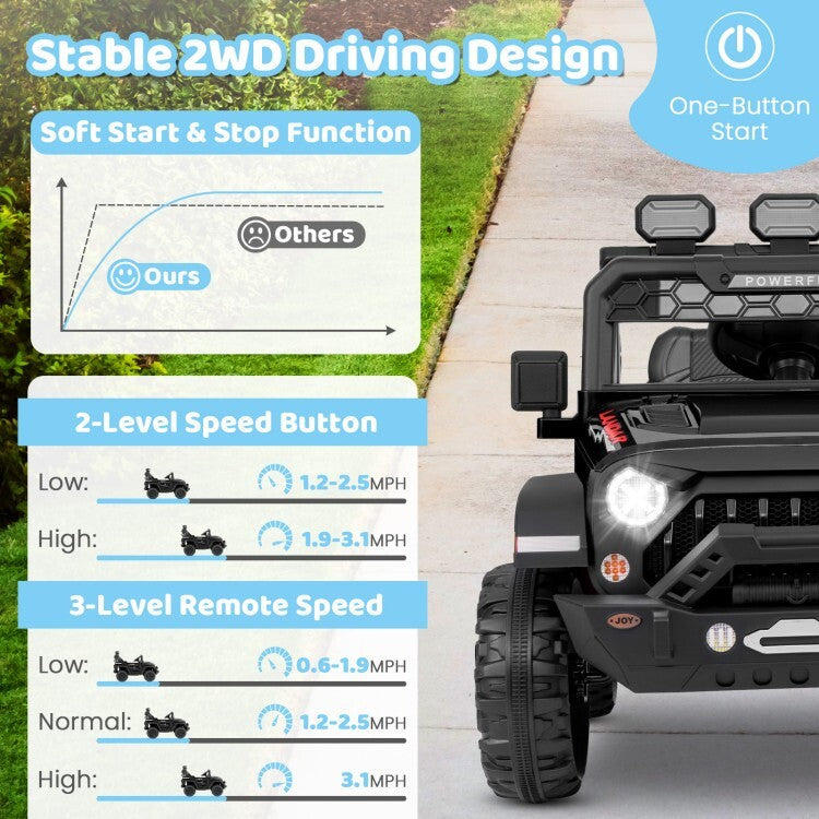 12V Electric Ride-On Truck for Kids with Remote Control and Built-in Music Trend Times 7