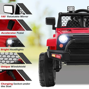 12V Battery Electric Kids Ride-On Truck Car Toy with Remote Control and Bright Headlight Trend Times 9