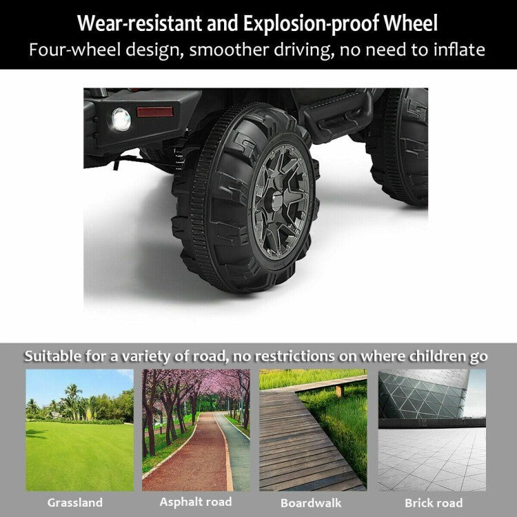 12V Battery-Powered Electric Kids Ride-On Truck with Portable Handle and Remote Control Trend Times 10