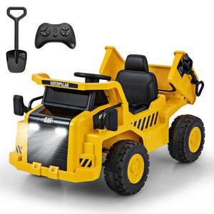12V Battery Electric Ride-On Dump Truck for Kids with Tiltable Bump Bed Trend Times 4