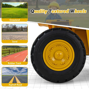 12V Battery Electric Ride-On Dump Truck for Kids with Tiltable Bump Bed Trend Times 9