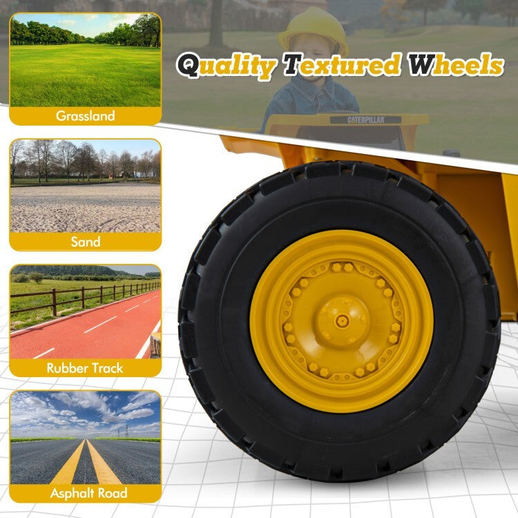 12V Battery Electric Ride-On Dump Truck for Kids with Tiltable Bump Bed Trend Times 9