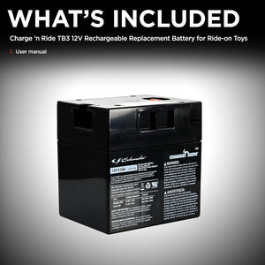 12V 9.5Ah Rechargeable Battery with Replaceable Fuse for Ride-On Toys TB3 Trend Times 3