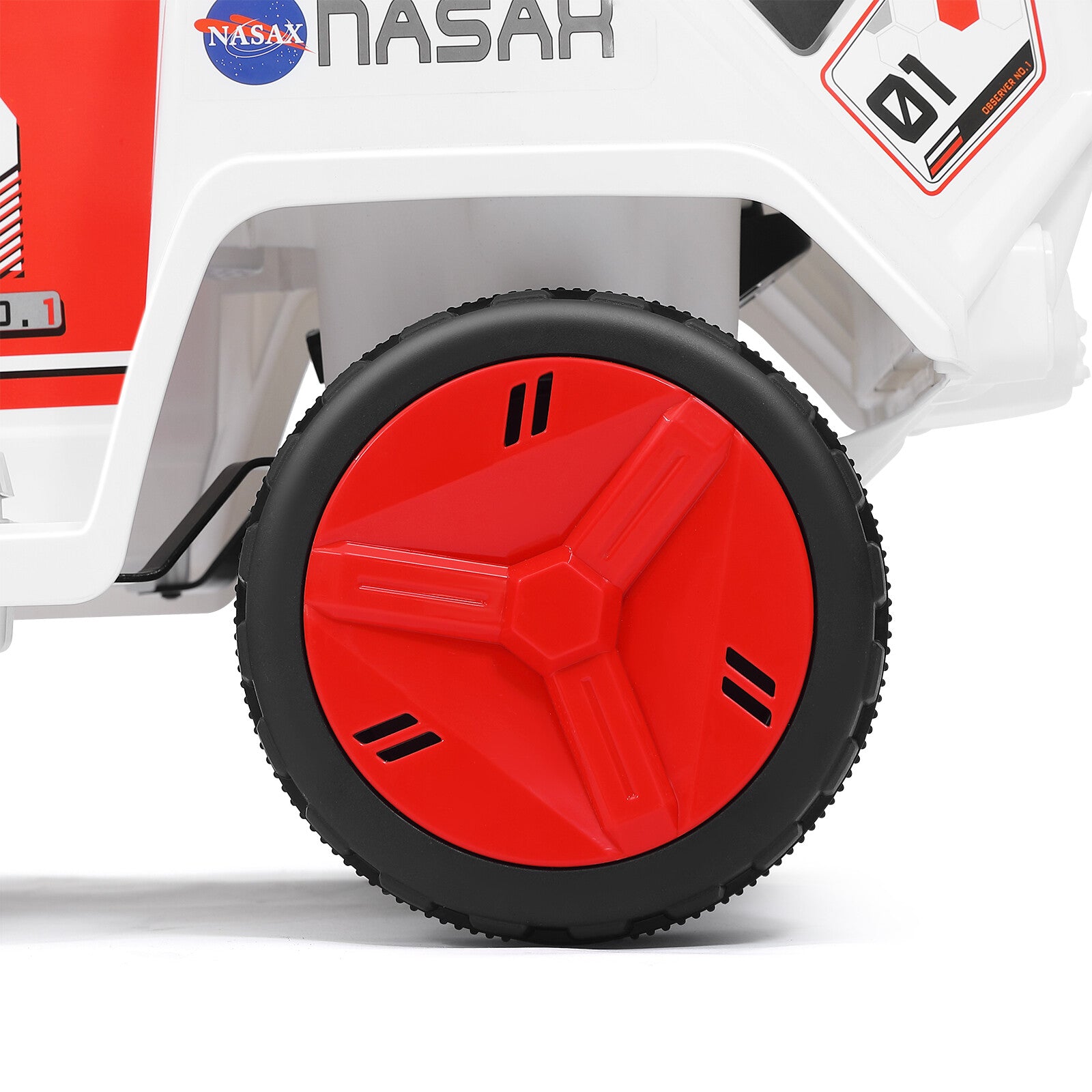12V Battery Powered Kids Ride-On Mars Rover Car with Remote Control, Radar, Alarm, Lights, Music, and Bluetooth Trend Times 8