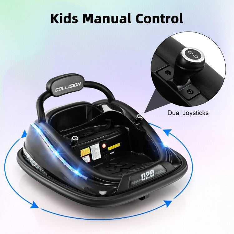 12V Battery Powered Kids Bumper Ride-On Car with Remote Control and Built-In Music Trend Times 3