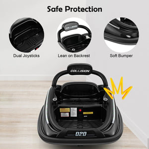 12V Battery Powered Kids Bumper Ride-On Car with Remote Control and Built-In Music Trend Times 6
