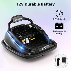 12V Battery Powered Kids Bumper Ride-On Car with Remote Control and Built-In Music Trend Times 7