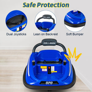 12V Battery Powered Kids Electric Bumper Car Ride-On Toy with Remote Control Trend Times 5