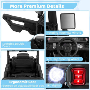 12V Battery Powered Kids Electric Ride-On Truck with Remote Control, Power Display, and 3-Speed Settings Trend Times 9