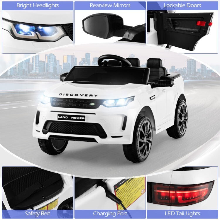 12V Battery Powered Licensed Kids Land Rover Ride-On Car with Remote Control and Lockable Doors Trend Times 9