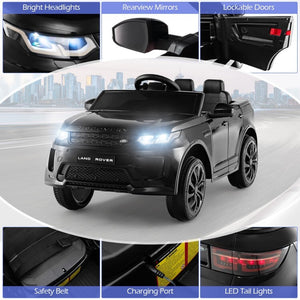 12V Battery Powered Licensed Kids Land Rover Ride-On Car Toy with Remote Control and LED Lights Trend Times 9