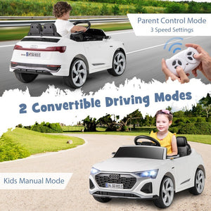12V Licensed Audi SQ8 Kids Ride-On Car Toy with Remote Control and 3-Speed Settings Trend Times 2