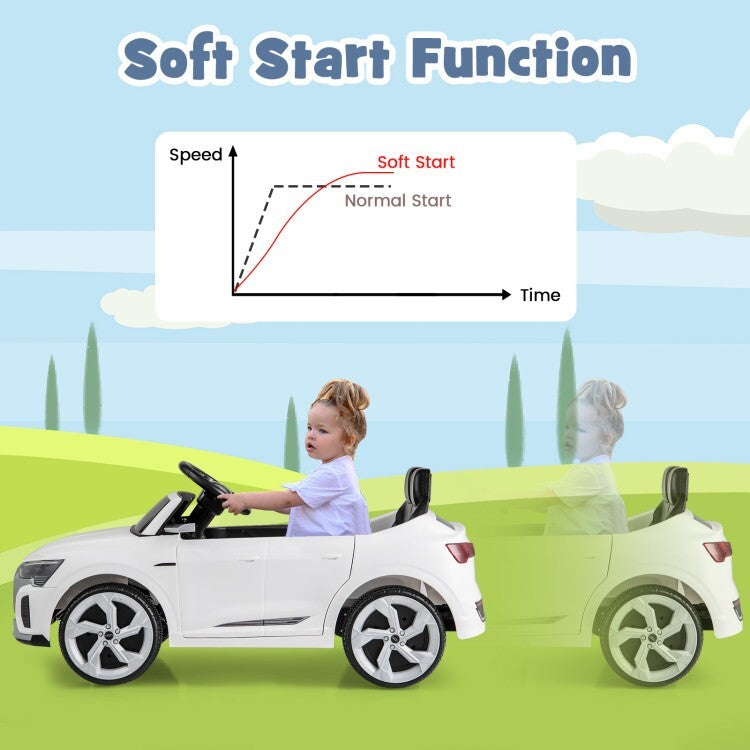12V Licensed Audi SQ8 Kids Ride-On Car Toy with Remote Control and 3-Speed Settings Trend Times 7