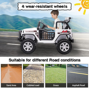 12V Electric Kids Ride-On Jeep Toy Car with USB, Bluetooth, Remote Control, and Music Trend Times 2