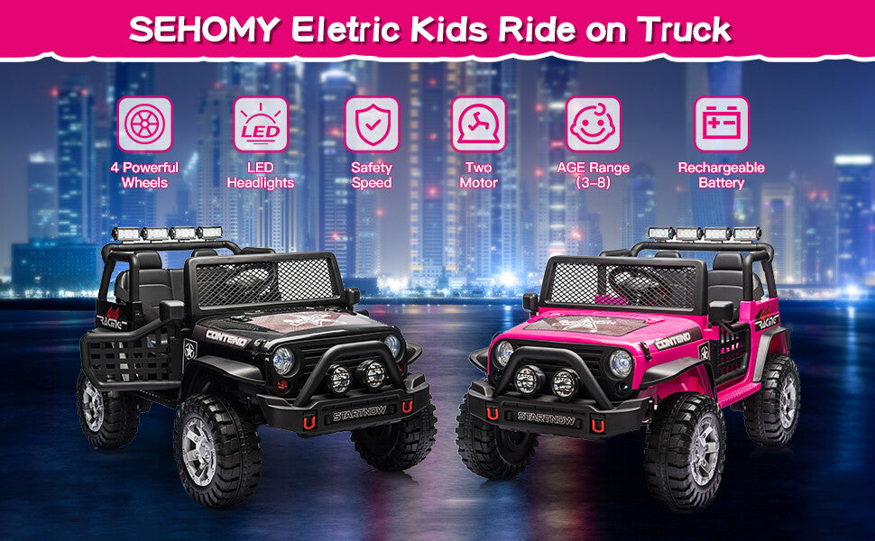 12V Electric Kids Ride-On Jeep Toy Car with USB, Bluetooth, and Remote Control Trend Times 13