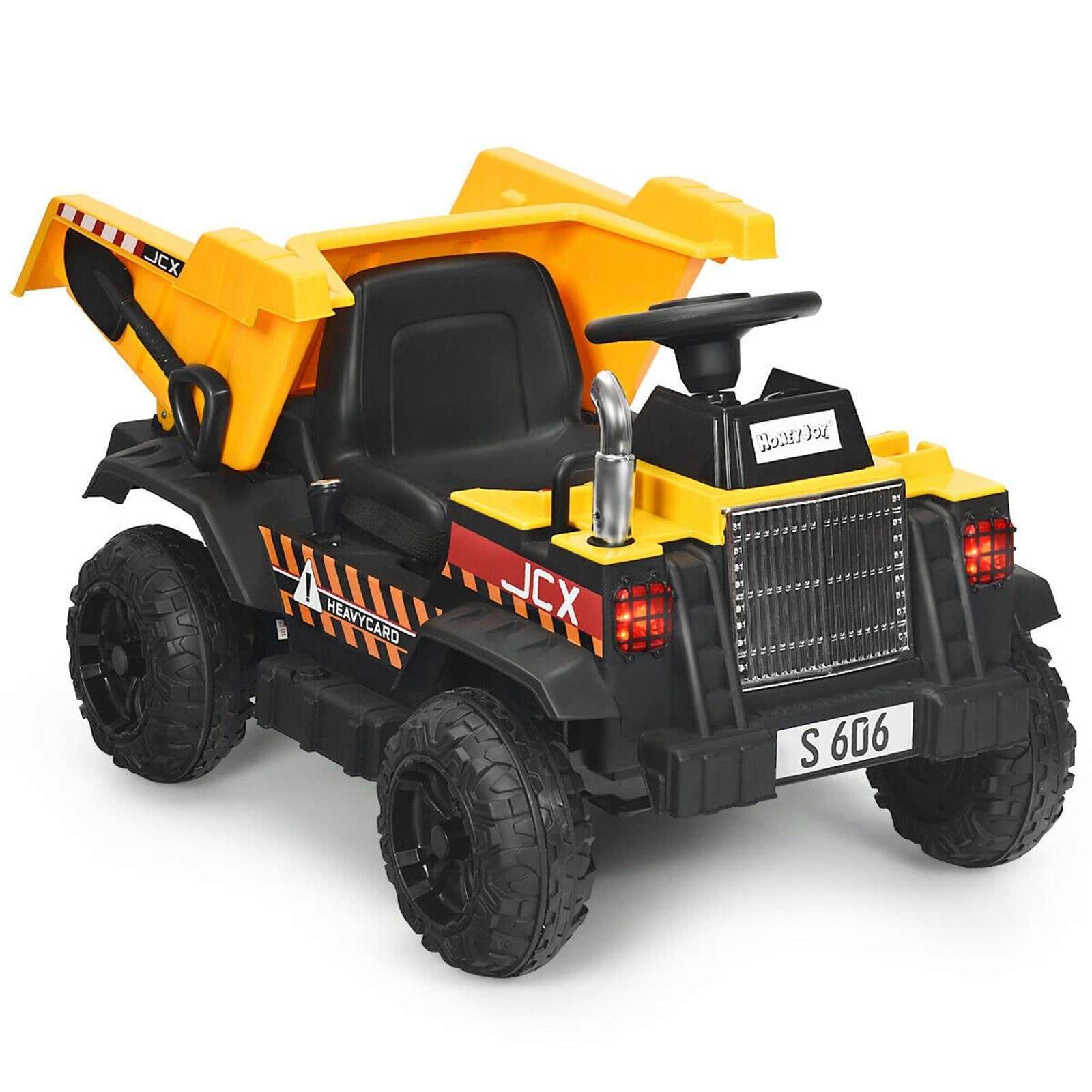 12V Battery Powered Kids Ride-On RC Dump Truck Construction Tractor Trend Times 0
