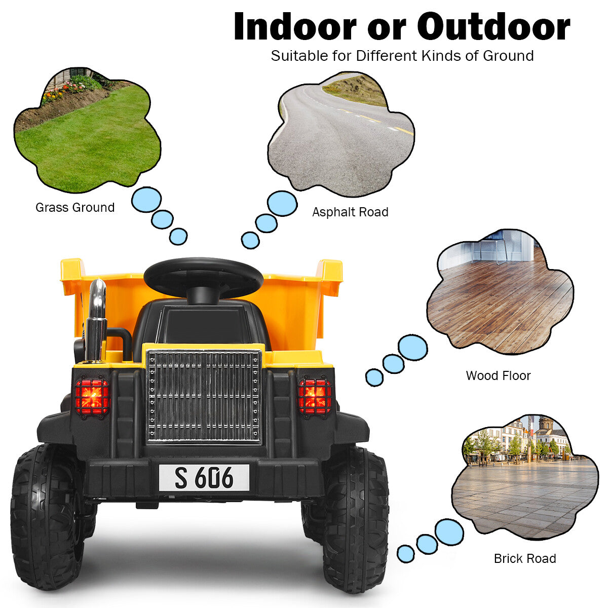 12V Battery-Powered Kids Ride-On RC Dump Truck Construction Tractor with Electric Bucket Trend Times 4