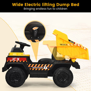 12V Battery-Powered Kids Ride-On RC Dump Truck Construction Tractor with Electric Bucket Trend Times 4