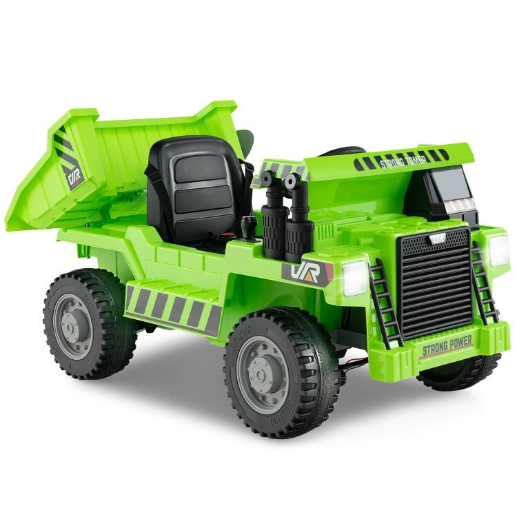 12V Electric Ride-On Dump Truck for Kids with 2.4G Remote Control Battery Powered Car Gift Trend Times 3