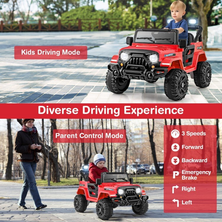 12V Battery-Powered Kids Electric Ride-On Truck Car with Remote Control and 3 Speed Settings Trend Times 6