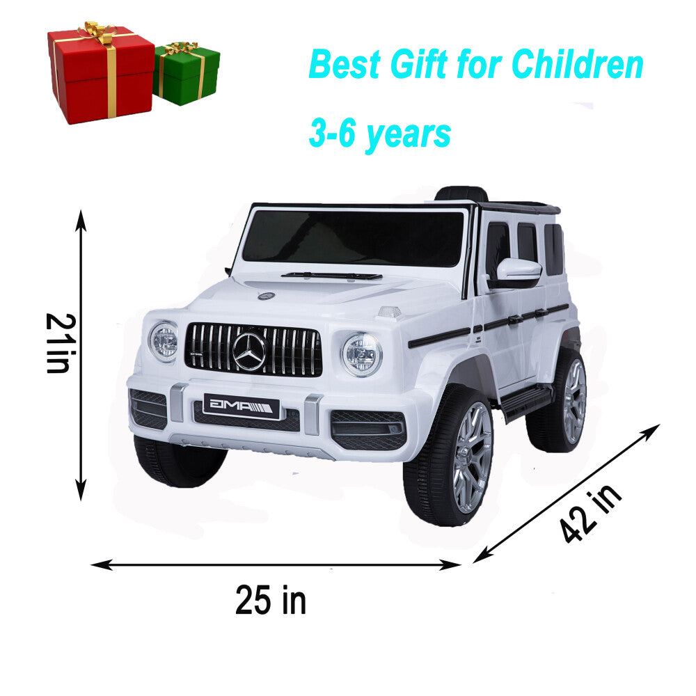 12V Licensed Mercedes G63 Kids Ride-On Car Toy with 2.4G Remote Control and Rechargeable Battery Trend Times 14