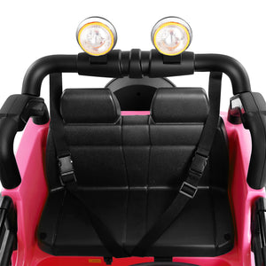 12V Pink and Black Kids Ride-On Truck with MP3, LED Lights, Remote Control, and Battery Cover Trend Times 10