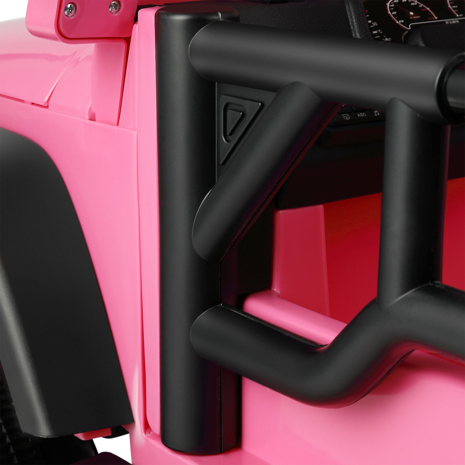 12V Pink and Black Kids Ride-On Truck with MP3, LED Lights, Remote Control, and Battery Cover Trend Times 14
