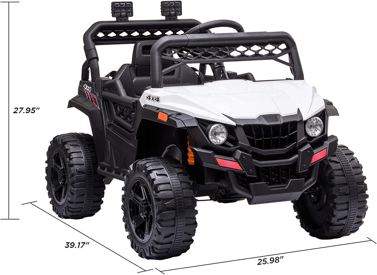 12V Electric Kids Ride-On Jeep 2-Seater with Battery Power, Safety Features, MP3, and LED Lights Trend Times 3