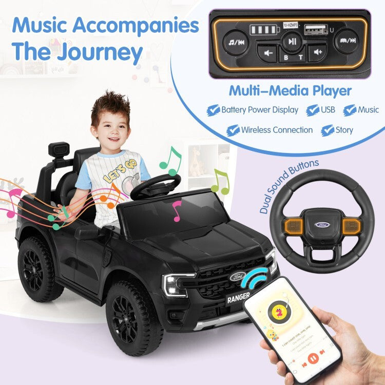 12V Battery Powered Kids Electric Ride-On Car with Remote Control and Music Trend Times 5