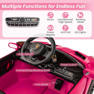 12V Battery-Powered 4WD Electric Lambo Ride-On Car for Kids with Remote Control Trend Times 3