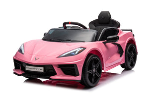 12V Battery Powered Licensed Corvette Ride-On Car for Kids with Music and LED Lights Trend Times 1