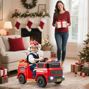 12V Battery-Powered Toy Car with Water Gun, Tank Interphone, Shovel, Wrench, and Music Features Trend Times 2