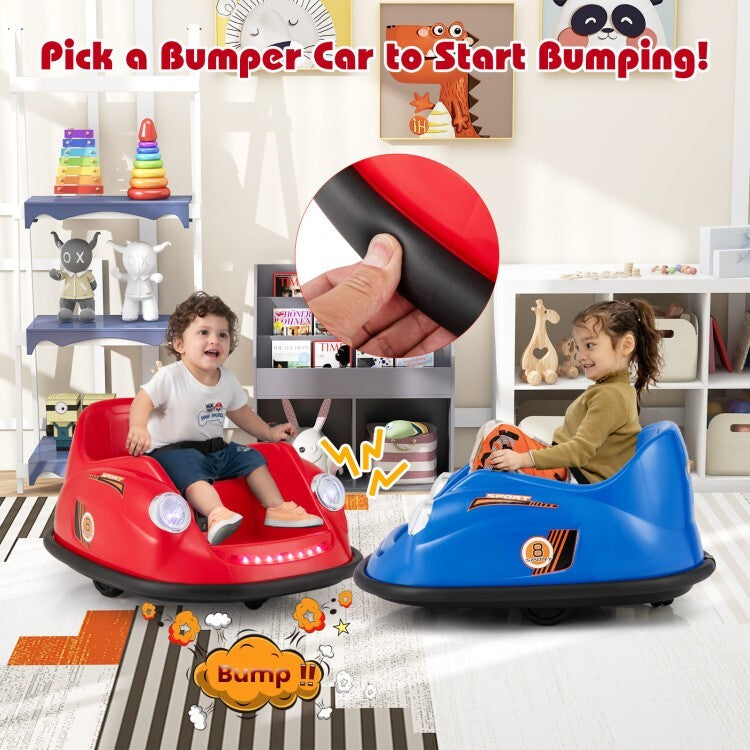12V Battery-Powered Electric Ride-On Bumper Toy Car for Kids with Remote Control Trend Times 8