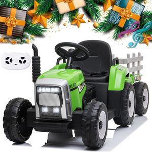 12V Battery Powered Electric Ride-On Tractor with Trailer for Kids Trend Times Variant 0