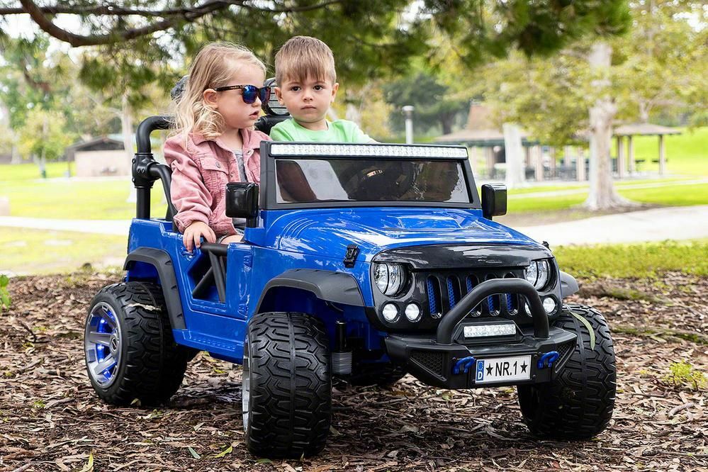 12V Battery Powered Kids Ride-On Truck Jeep with Dual Motors and Remote Control Trend Times 0