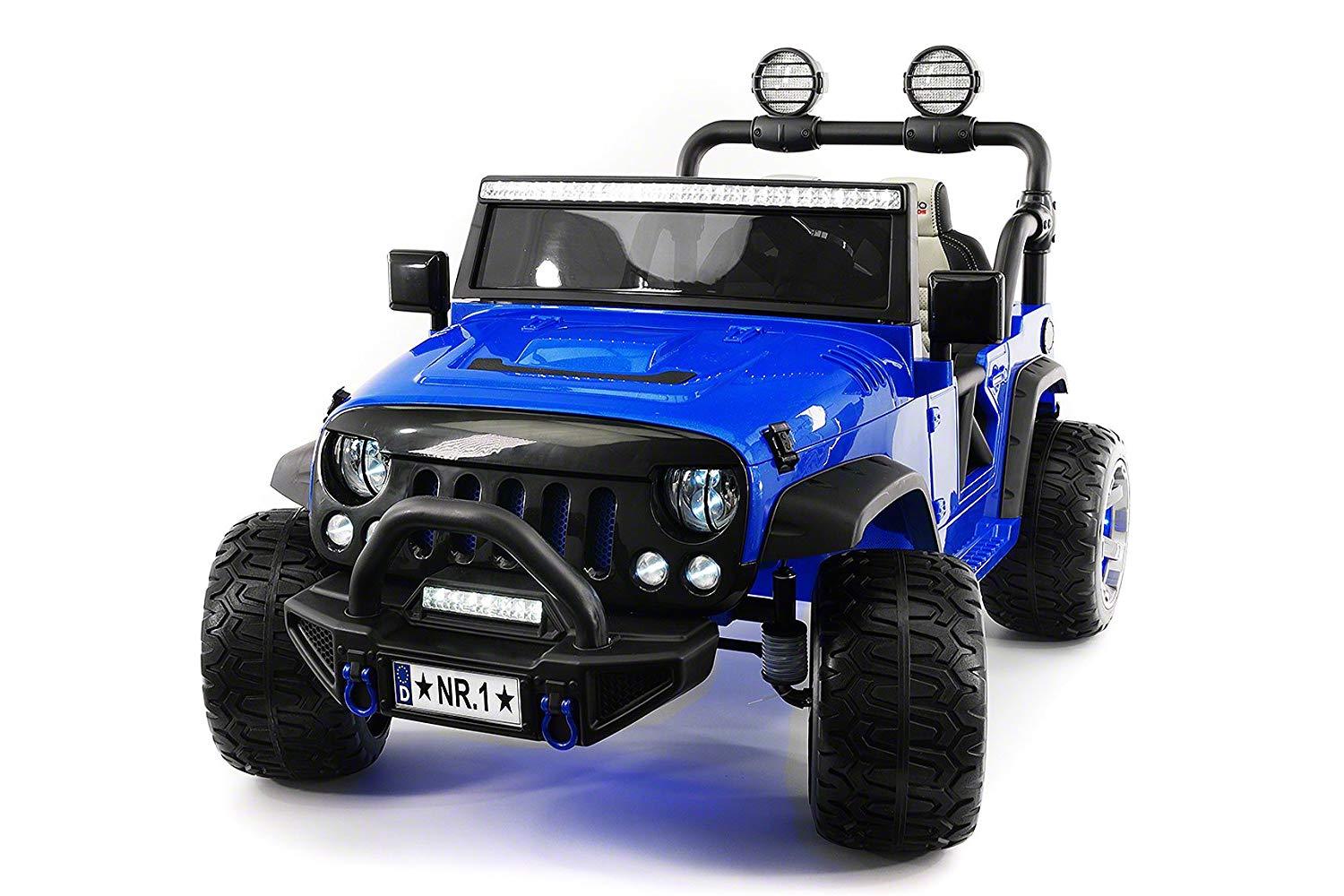 12V Battery Powered Kids Ride-On Truck Jeep with Dual Motors and Remote Control Trend Times 1