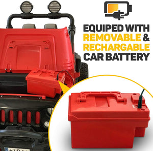12V Battery Powered Kids Ride-On Truck Jeep with Dual Motors and Remote Control Trend Times 10